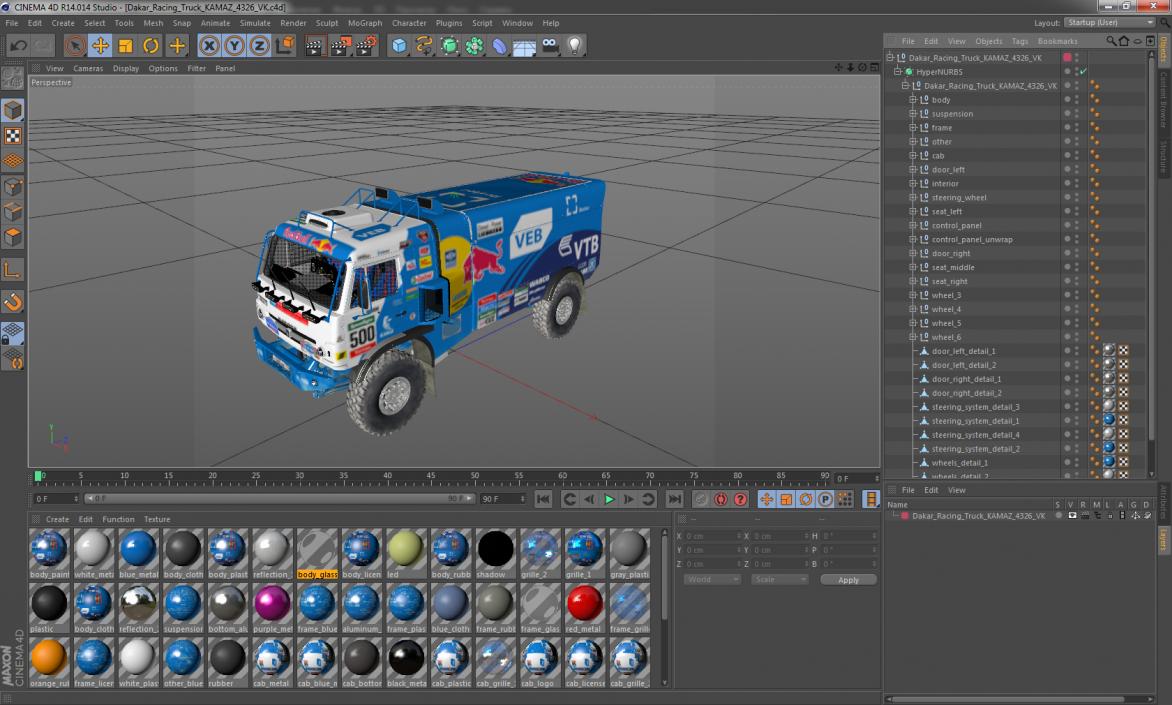 Dakar Racing Truck KAMAZ 4326 VK 3D