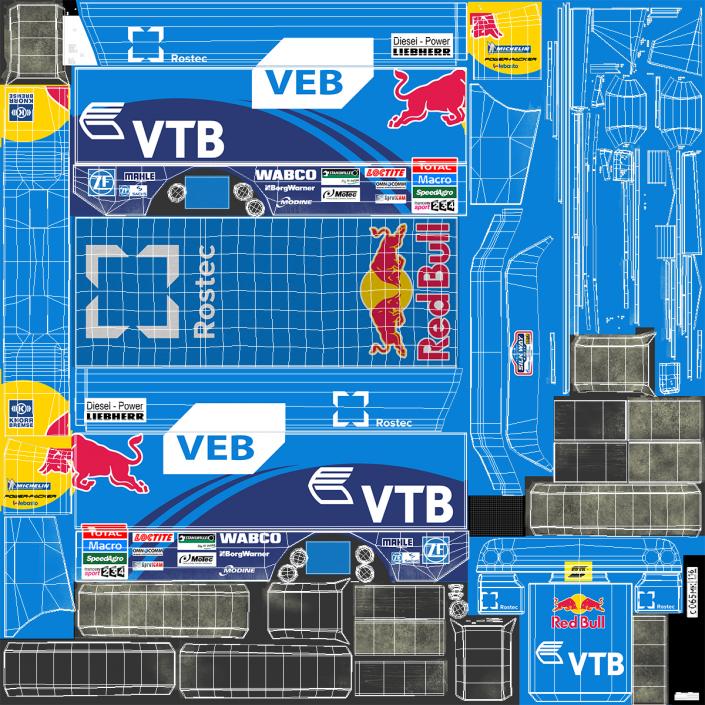 Dakar Racing Truck KAMAZ 4326 VK 3D