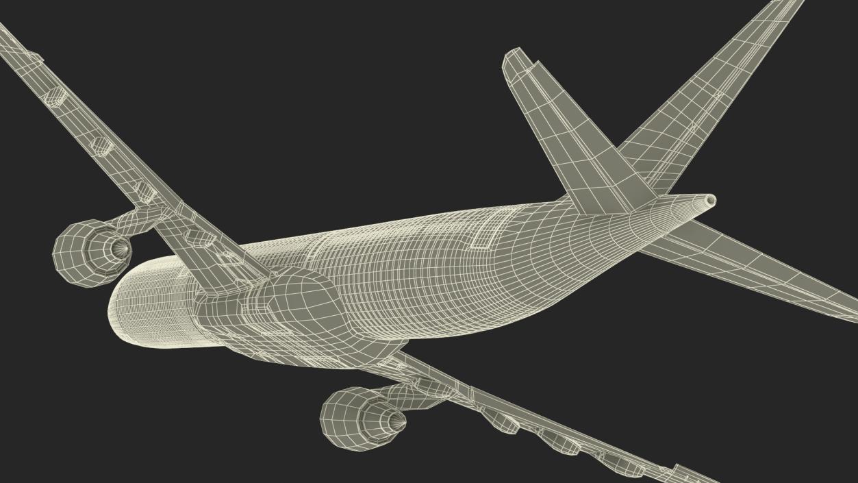 3D Cathay Pacific Airbus A330-300 Rigged for Cinema 4D