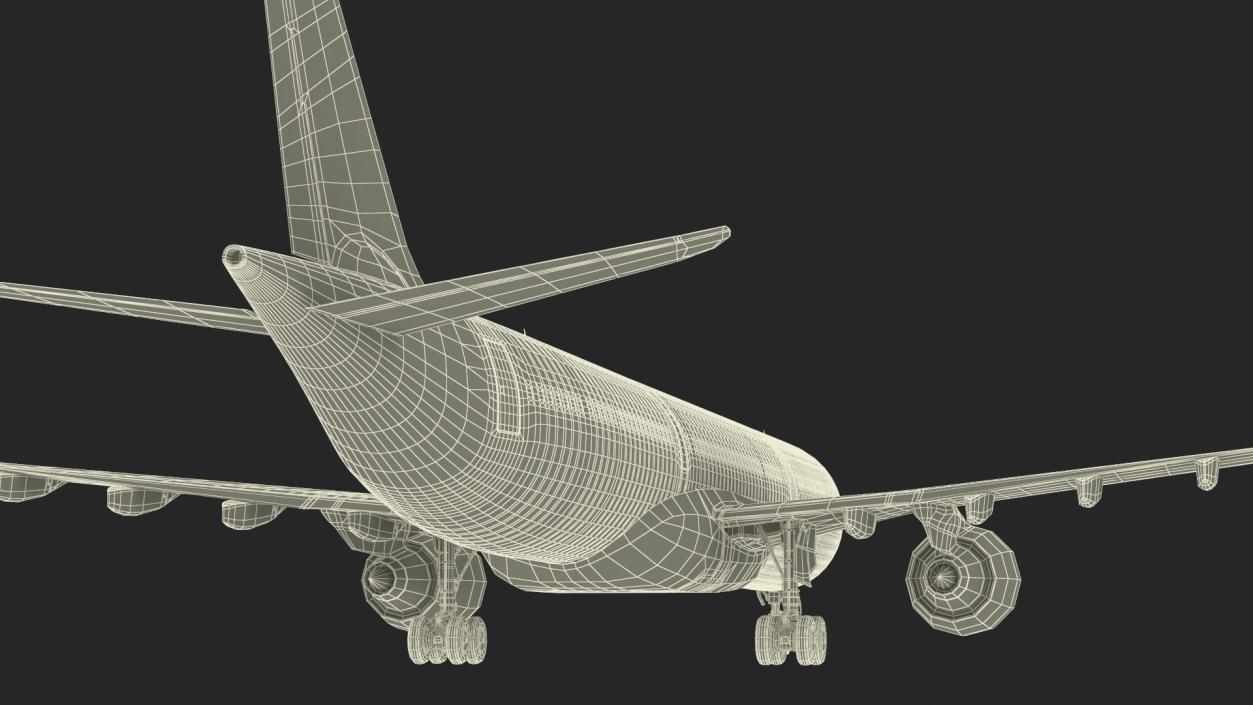 3D Cathay Pacific Airbus A330-300 Rigged for Cinema 4D