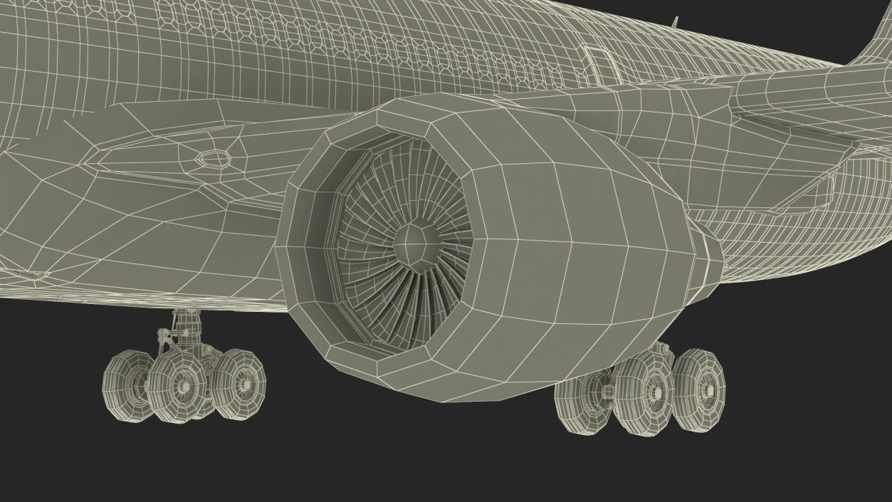 3D Cathay Pacific Airbus A330-300 Rigged for Cinema 4D