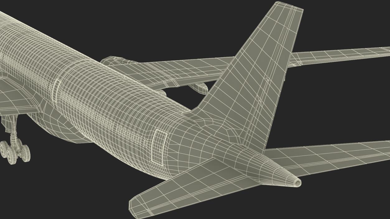 3D Cathay Pacific Airbus A330-300 Rigged for Cinema 4D