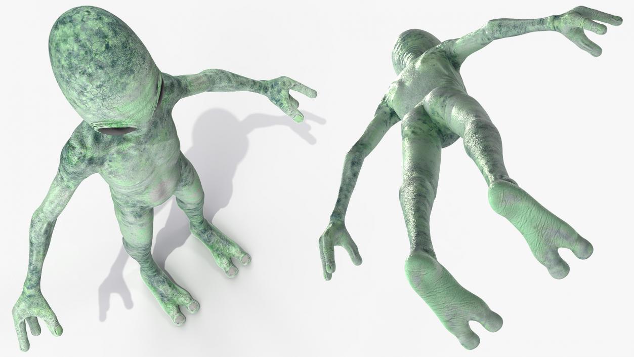 Green Alien Neutral Pose 3D model