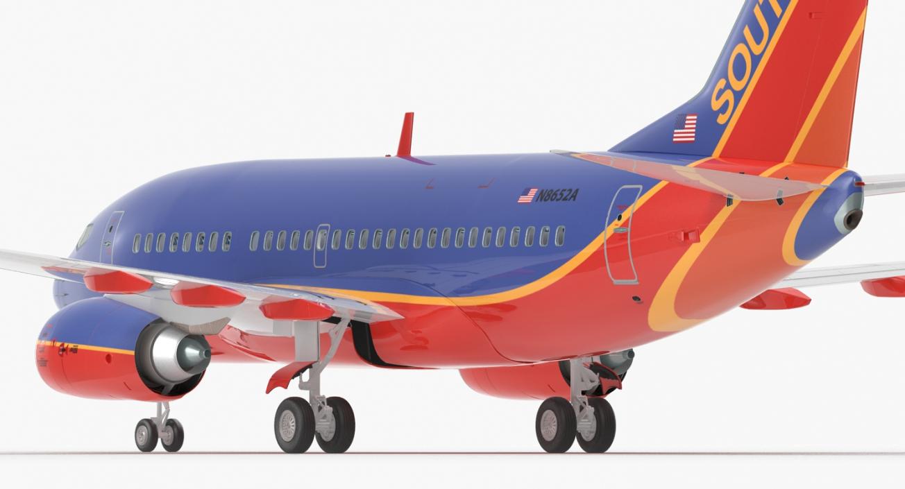 Boeing 737-600 with Interior Southwest Airlines 3D