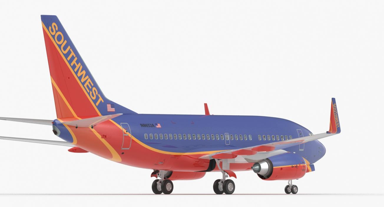 Boeing 737-600 with Interior Southwest Airlines 3D