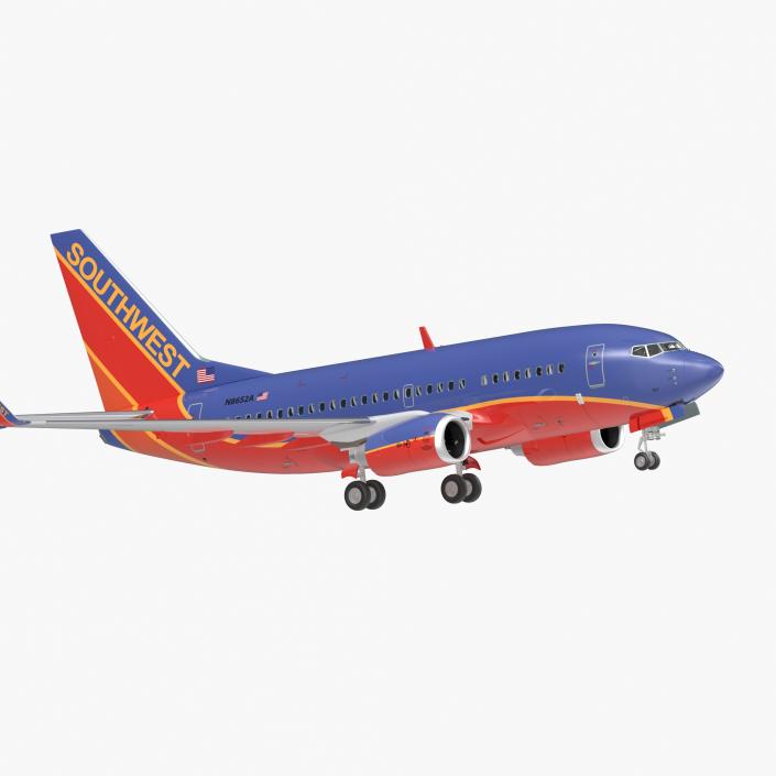 Boeing 737-600 with Interior Southwest Airlines 3D