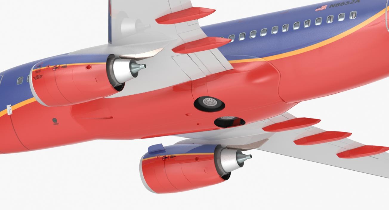 Boeing 737-600 with Interior Southwest Airlines 3D