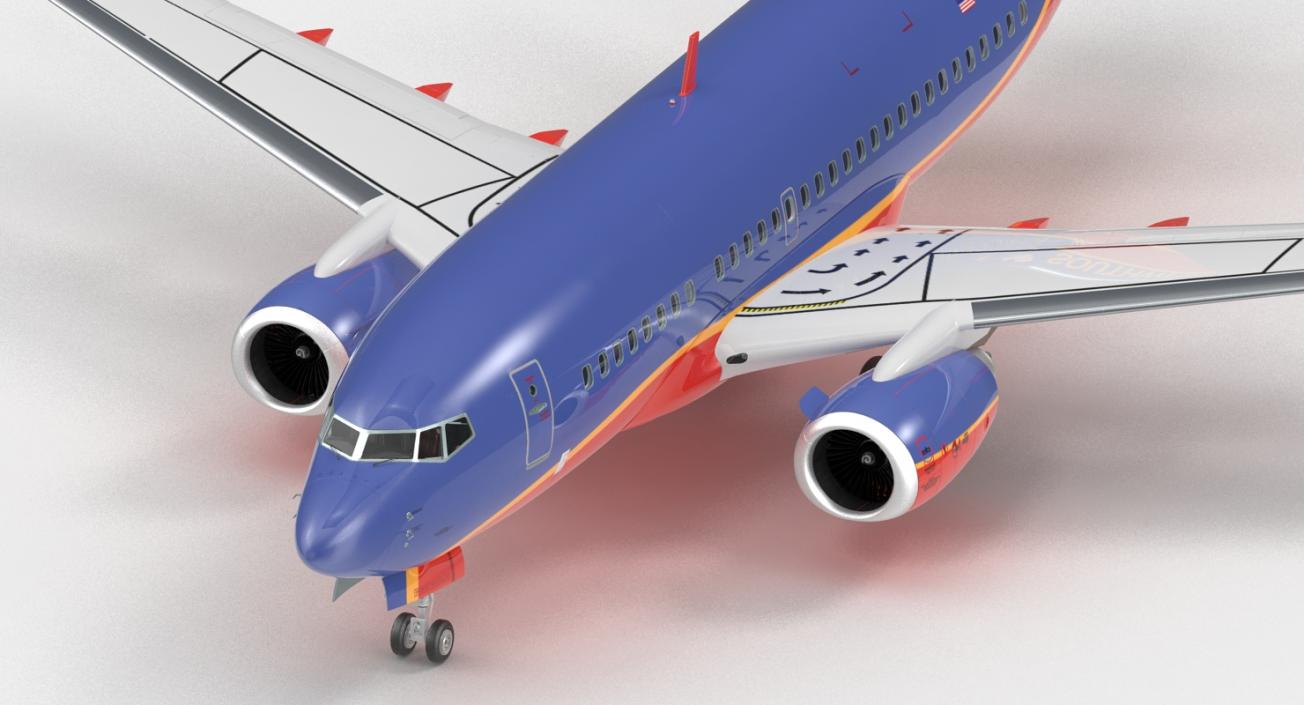 Boeing 737-600 with Interior Southwest Airlines 3D