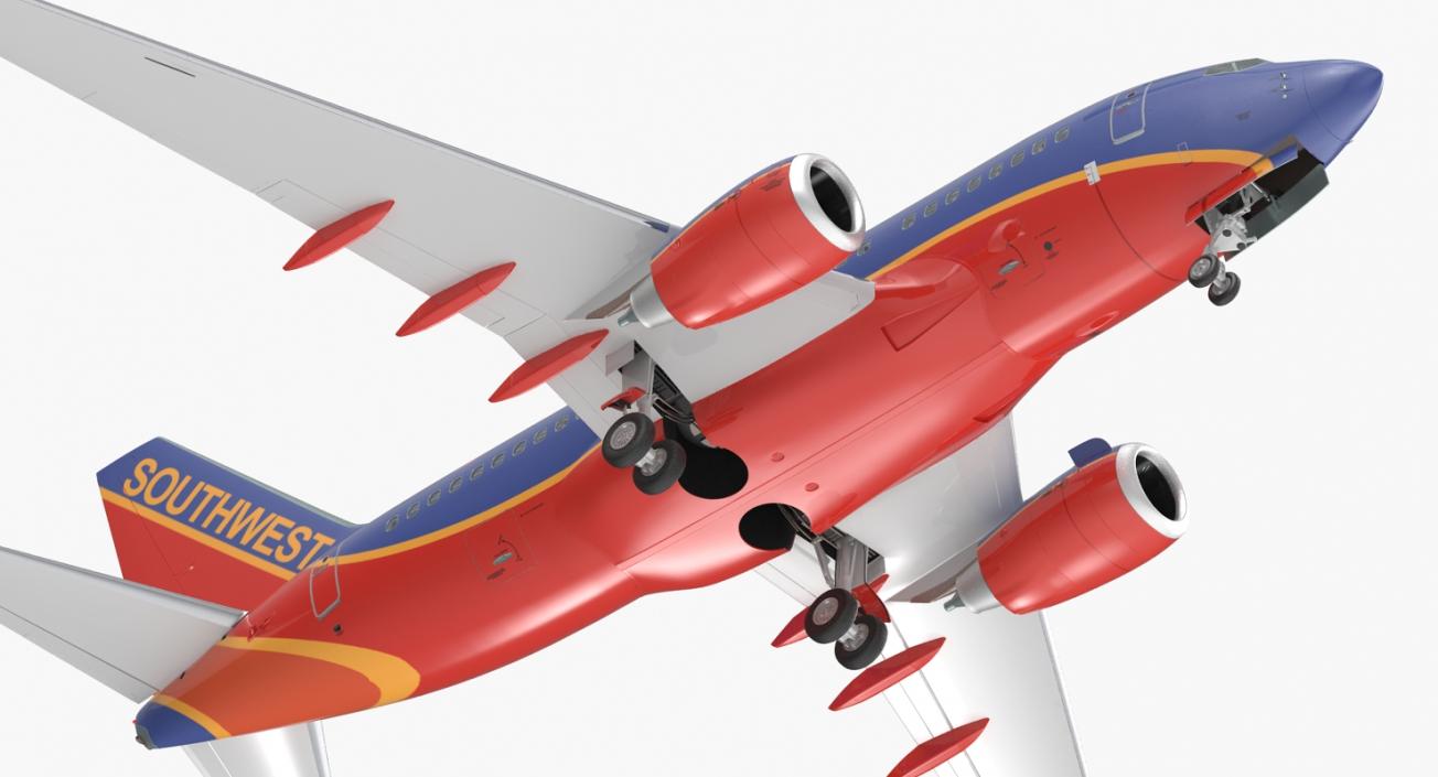 Boeing 737-600 with Interior Southwest Airlines 3D