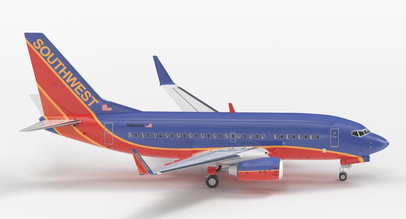 Boeing 737-600 with Interior Southwest Airlines 3D