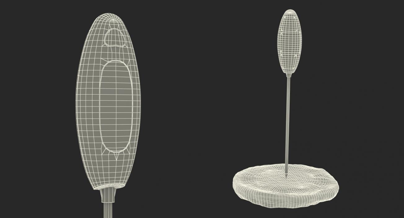 Digital Food Thermometer with Burger Patty 3D