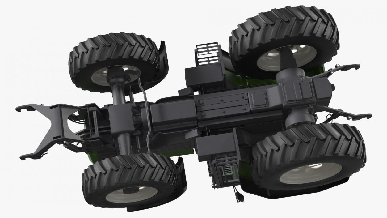 3D model Wheel Tractor Clean Rigged for Cinema 4D