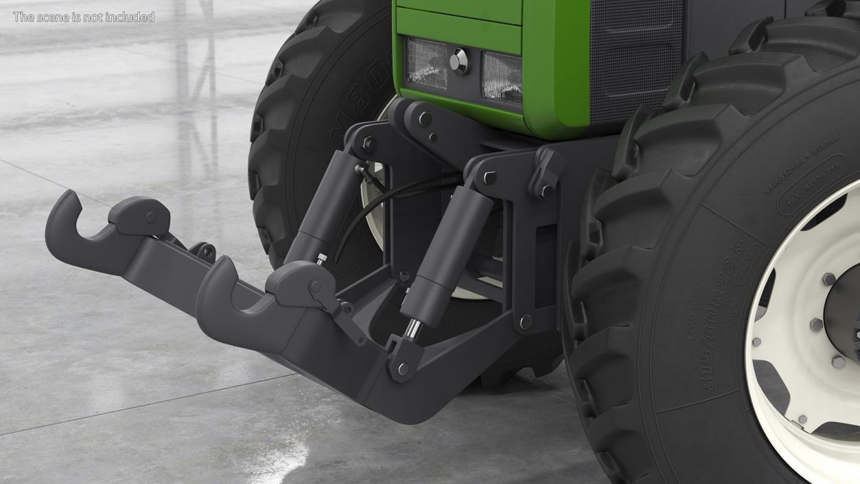 3D model Wheel Tractor Clean Rigged for Cinema 4D