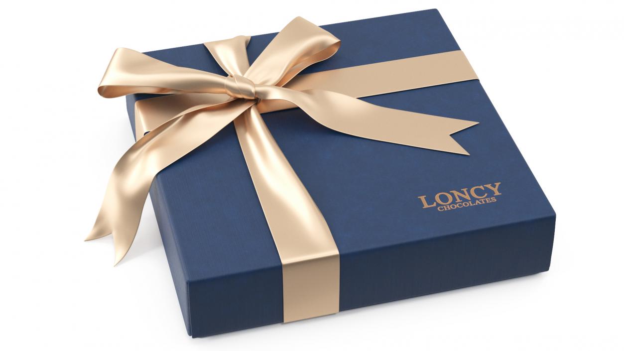 Gift Box Loncy Chocolates Closed 3D