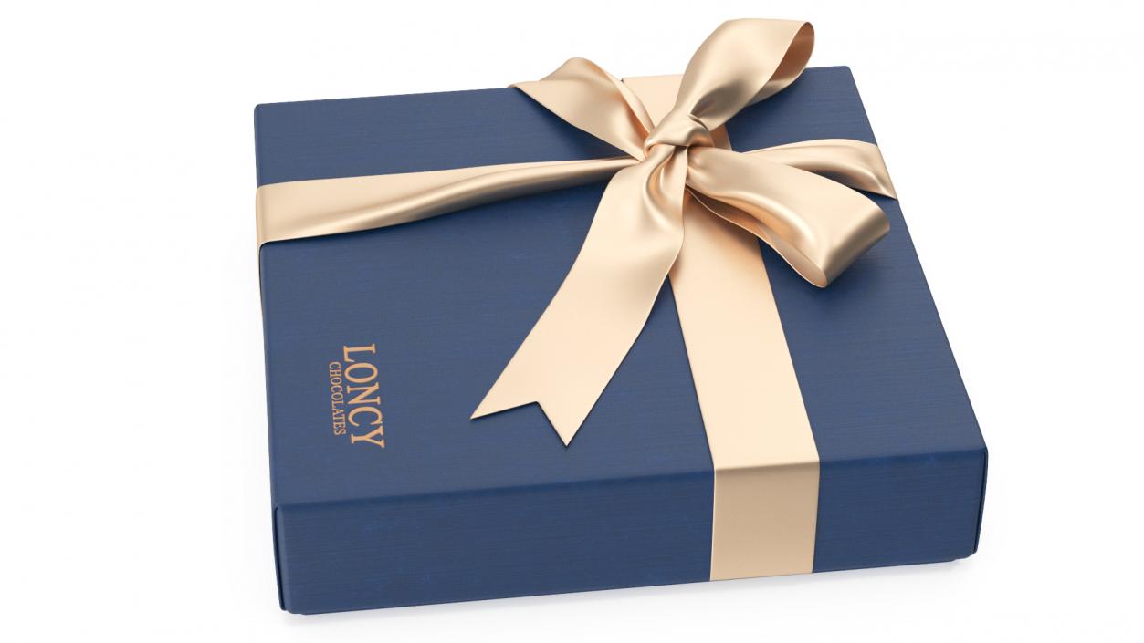 Gift Box Loncy Chocolates Closed 3D