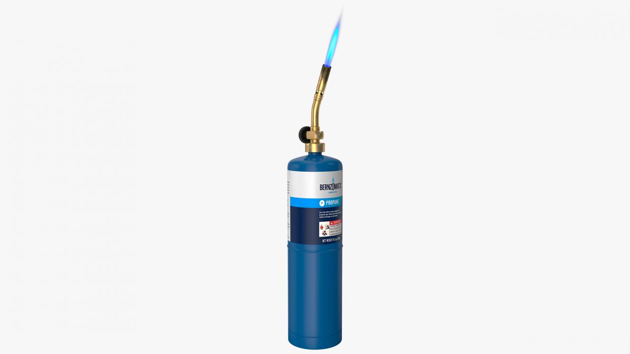 Bernzomatic Handheld Propane Blowtorch with Flame 3D model