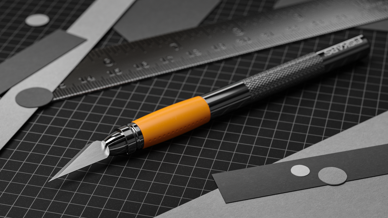 Fiskars Craft Knife 3D model