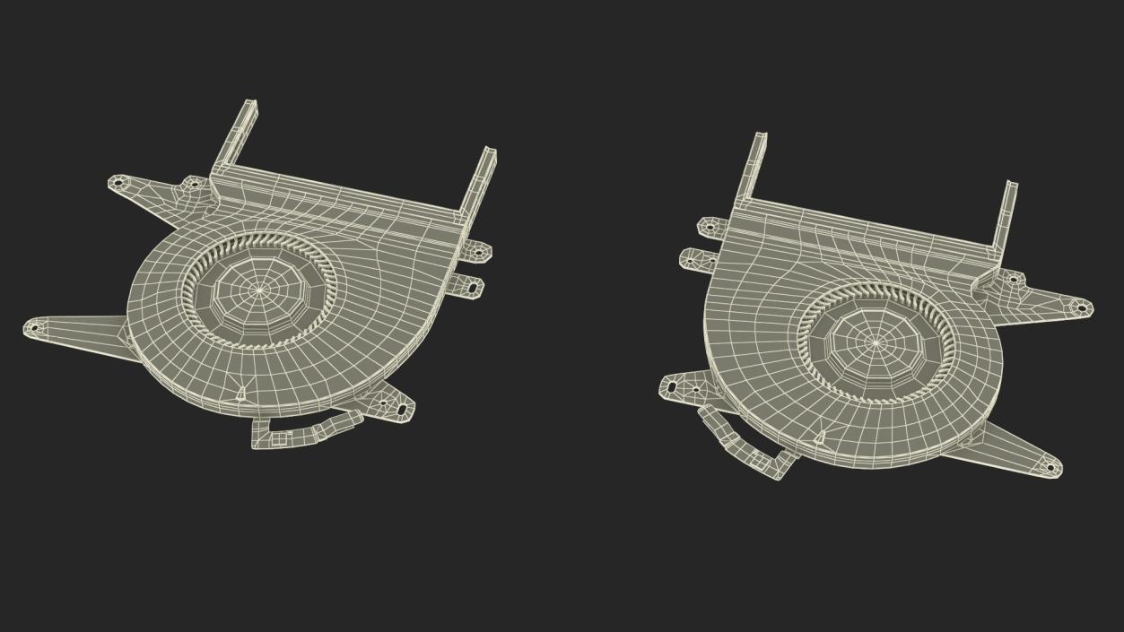 3D model Disassembled Laptop Parts