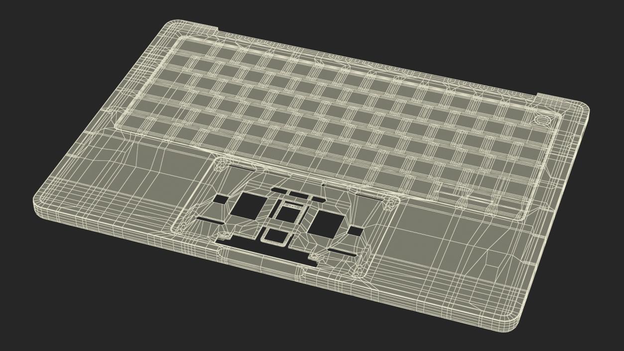 3D model Disassembled Laptop Parts