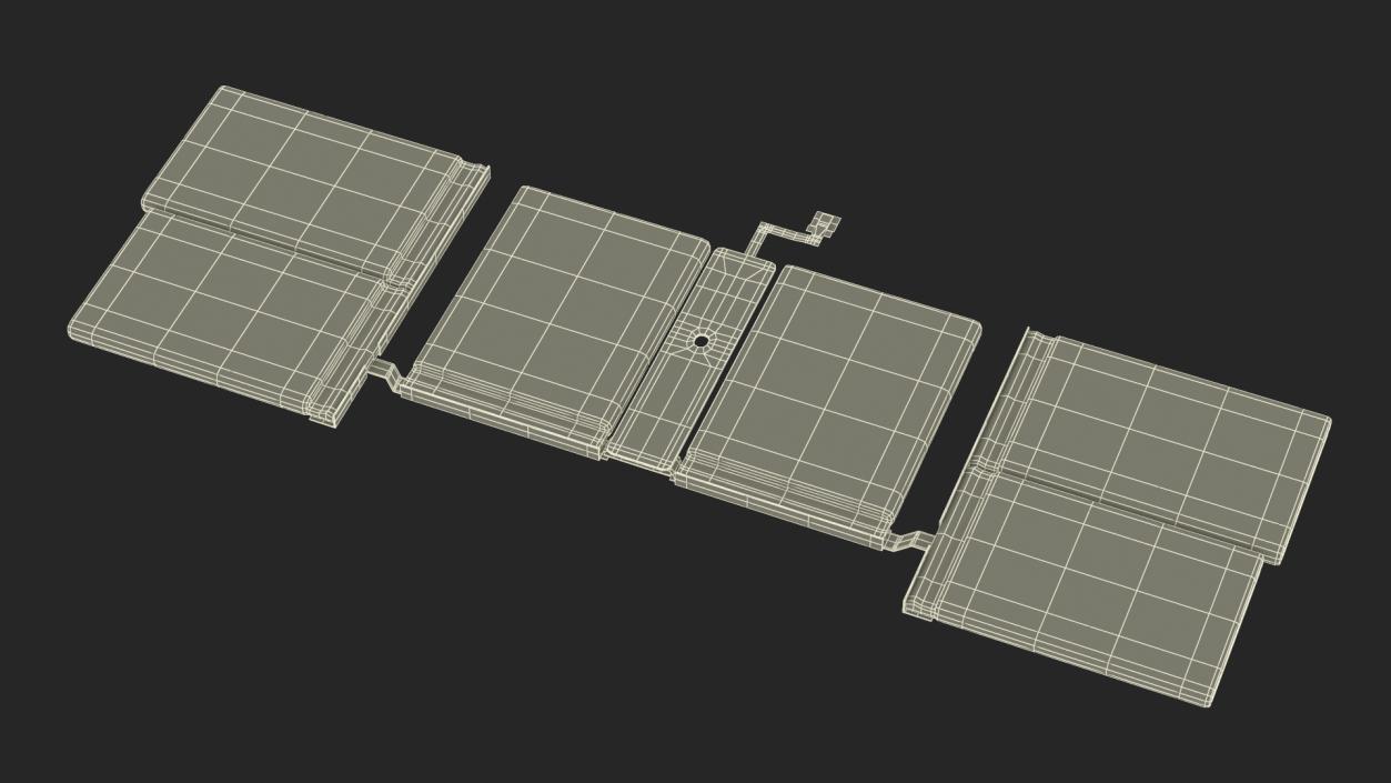 3D model Disassembled Laptop Parts