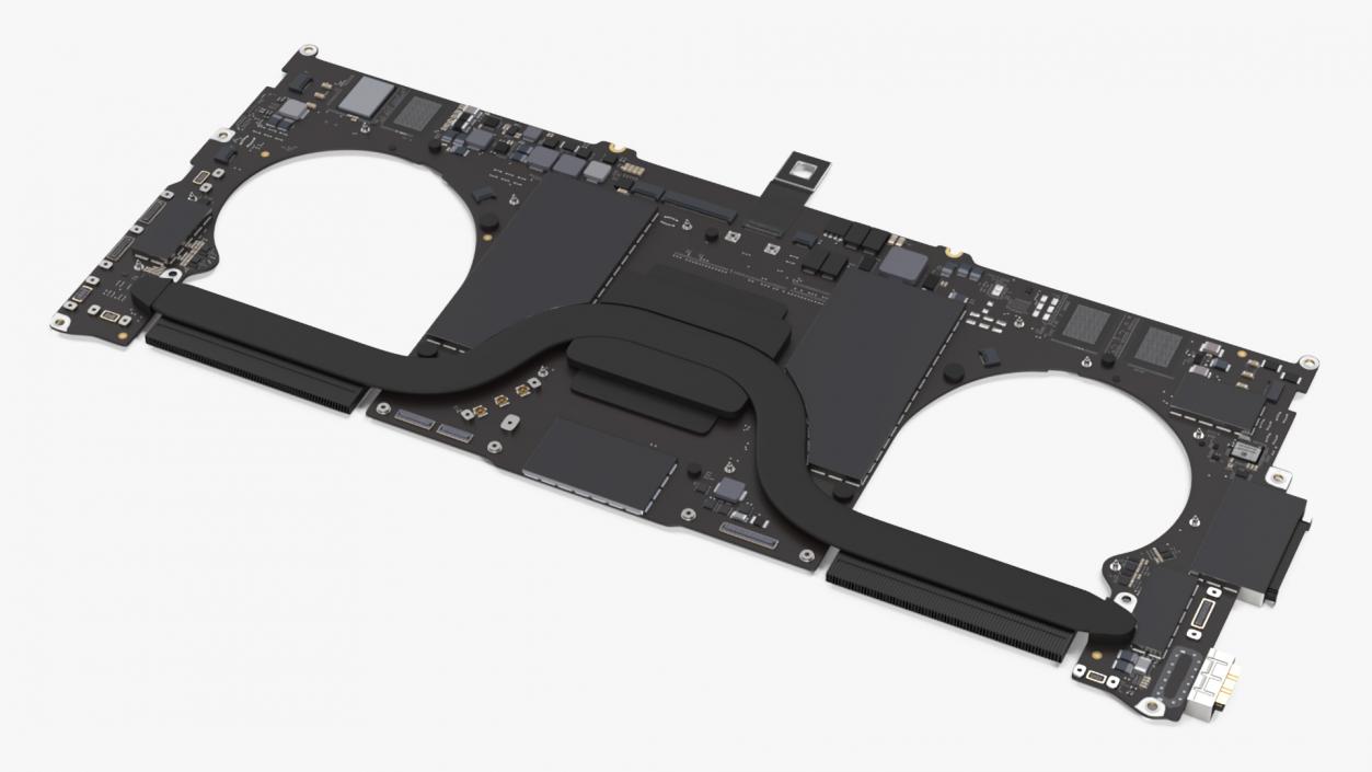 3D model Disassembled Laptop Parts