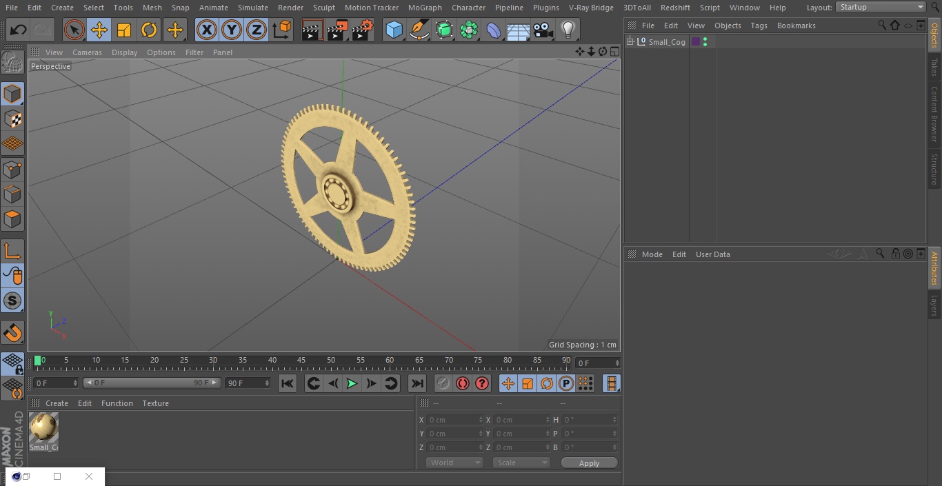 Small Cog 3D model