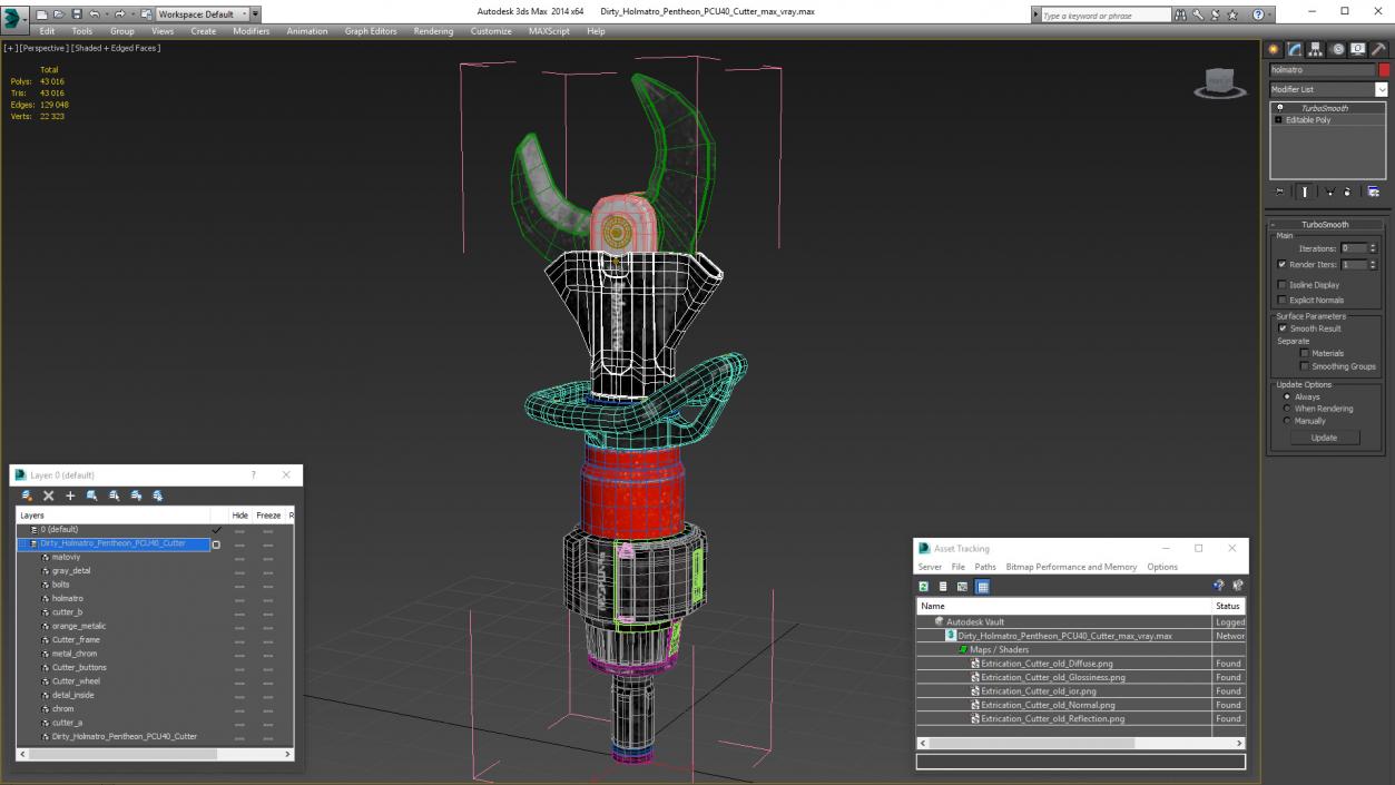 3D Dirty Holmatro Pentheon PCU40 Cutter