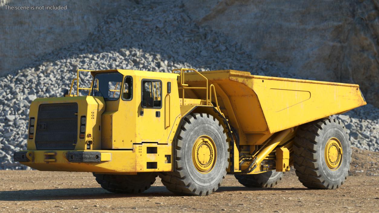 3D model Underground Mining Truck Dirty