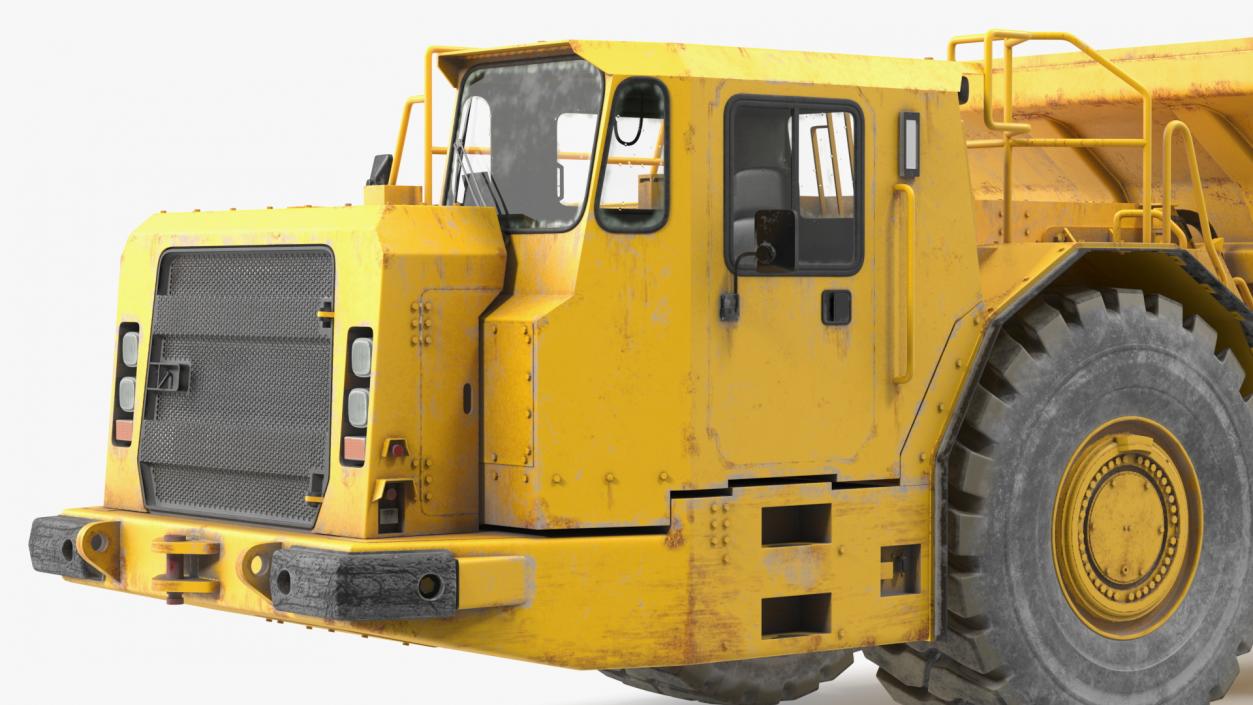 3D model Underground Mining Truck Dirty