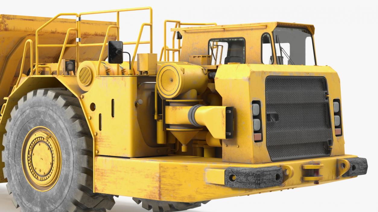 3D model Underground Mining Truck Dirty