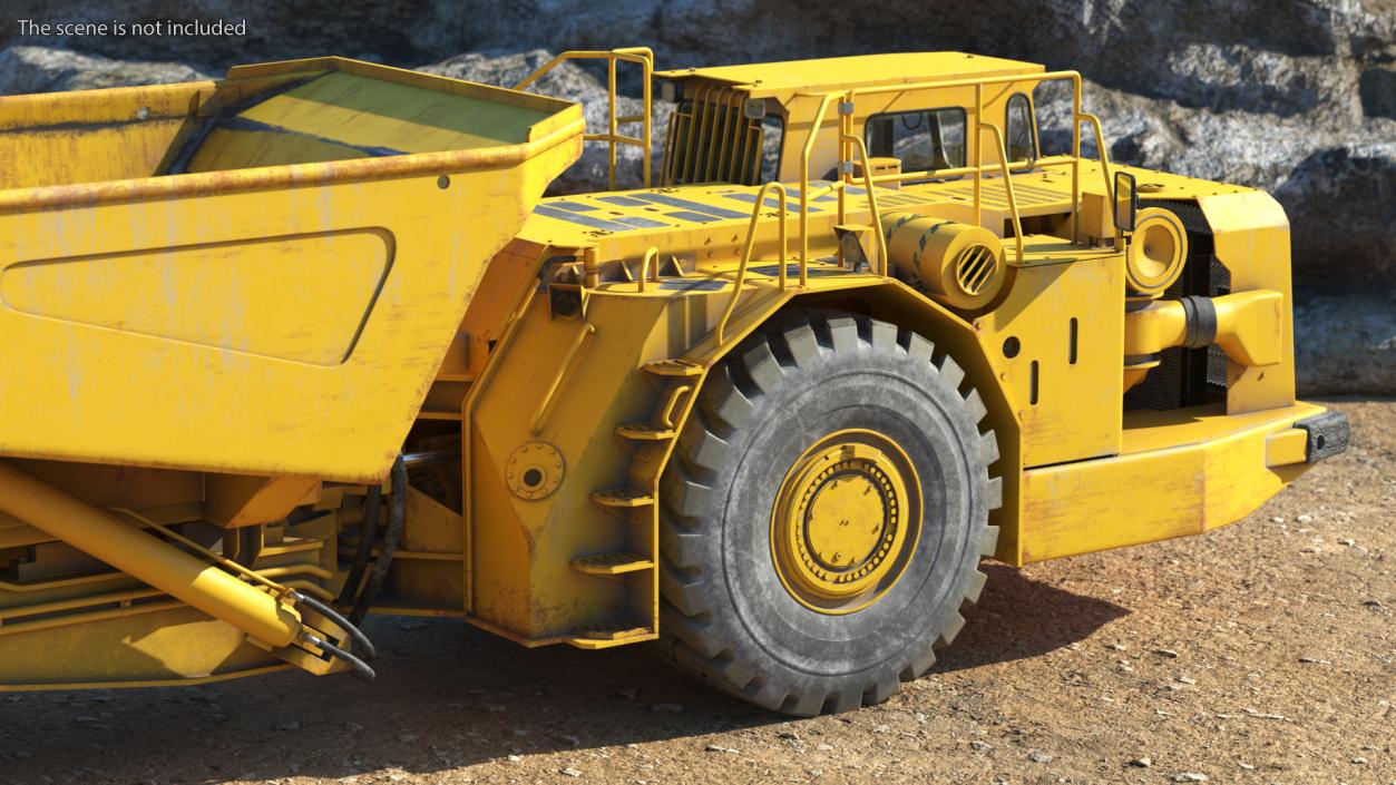 3D model Underground Mining Truck Dirty