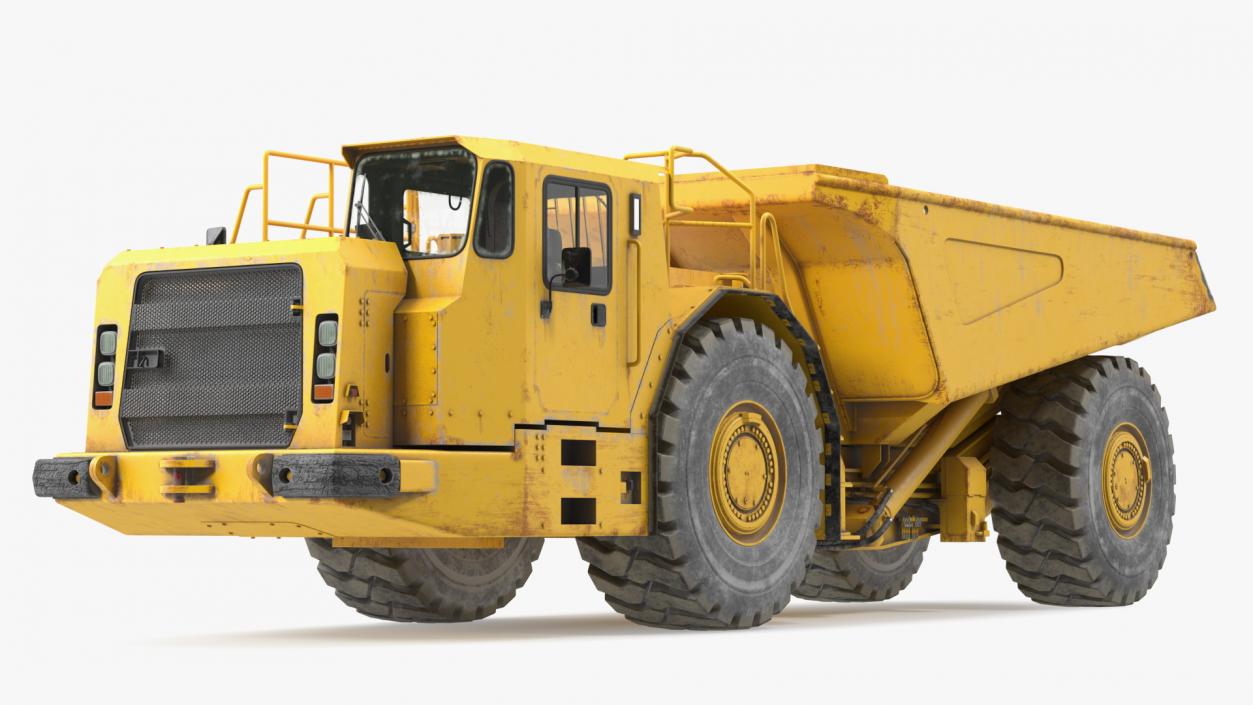 3D model Underground Mining Truck Dirty