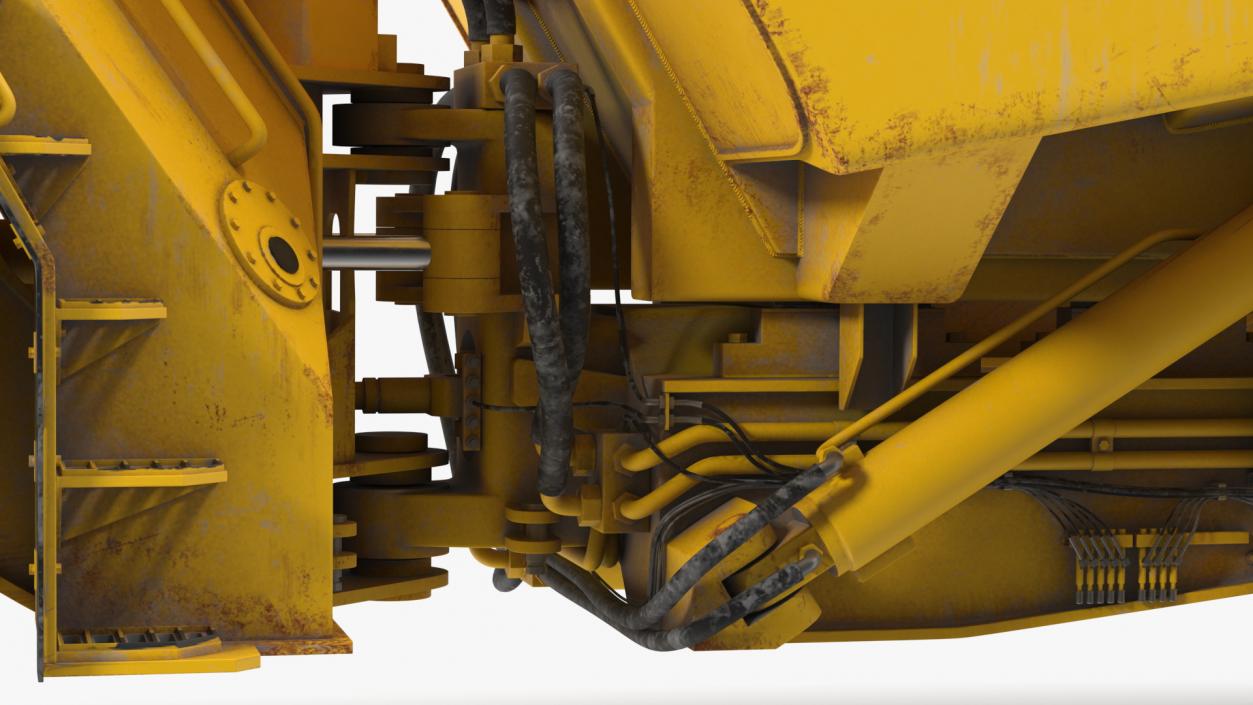 3D model Underground Mining Truck Dirty