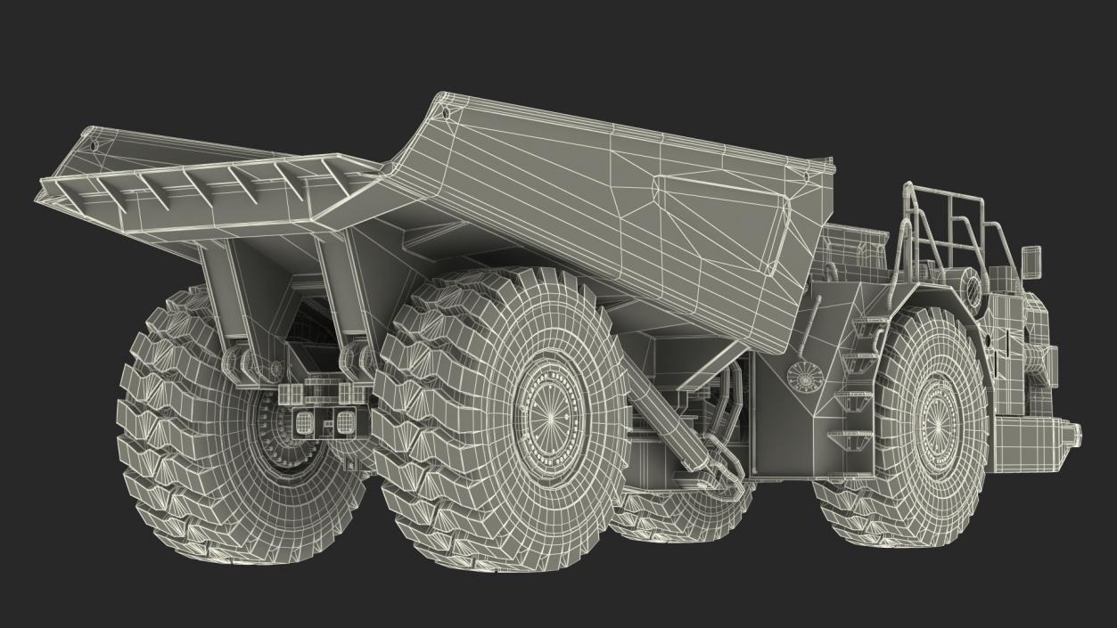 3D model Underground Mining Truck Dirty