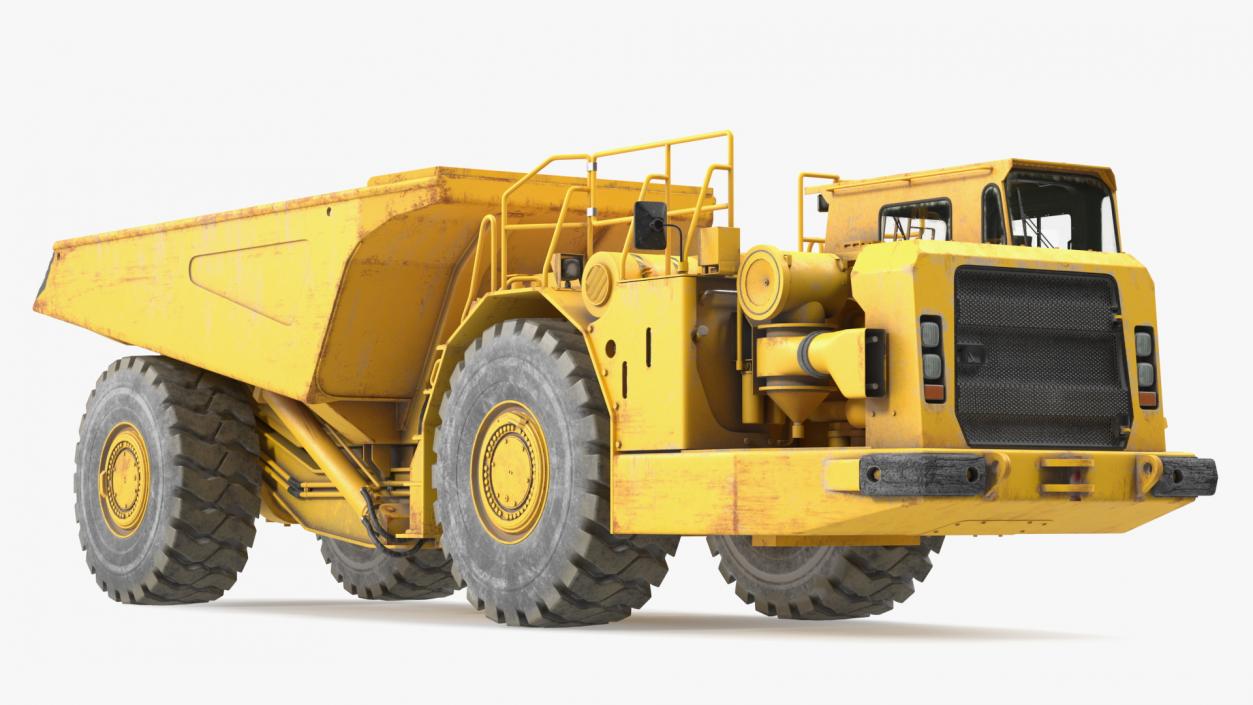 3D model Underground Mining Truck Dirty