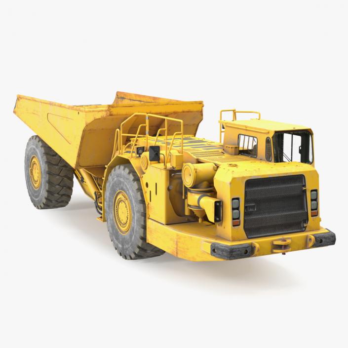 3D model Underground Mining Truck Dirty