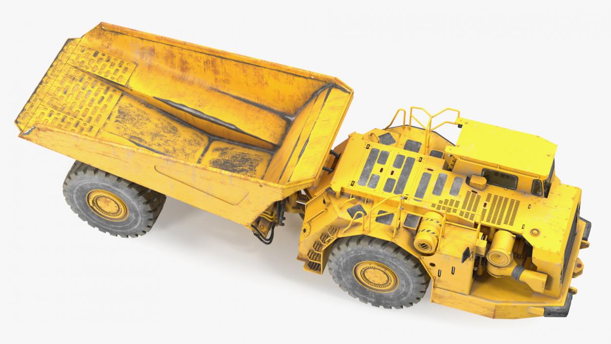 3D model Underground Mining Truck Dirty