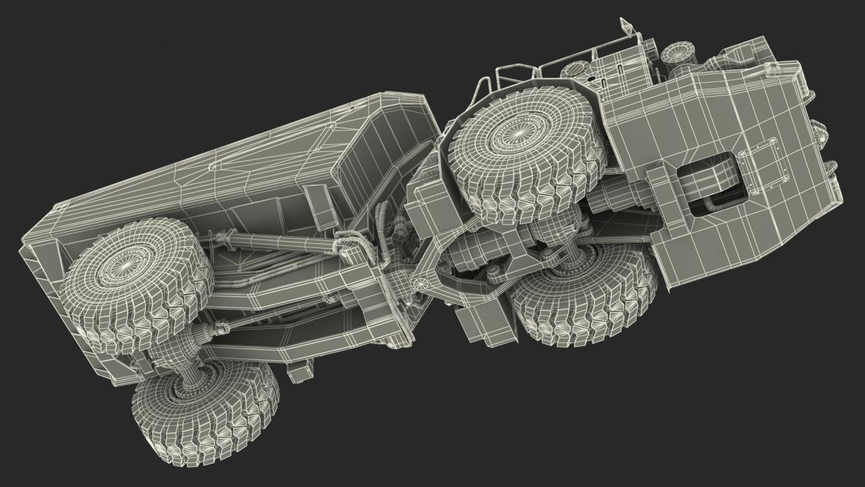 3D model Underground Mining Truck Dirty