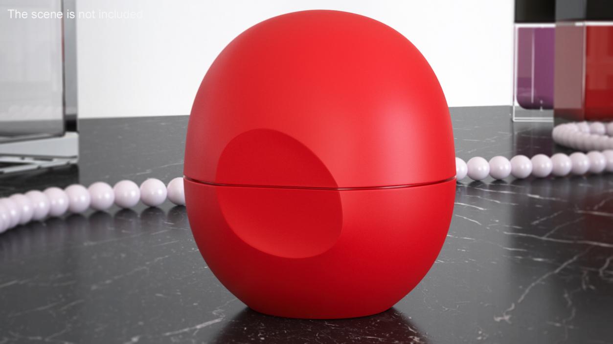 3D model EOS Lip Balm Sphere Red Closed