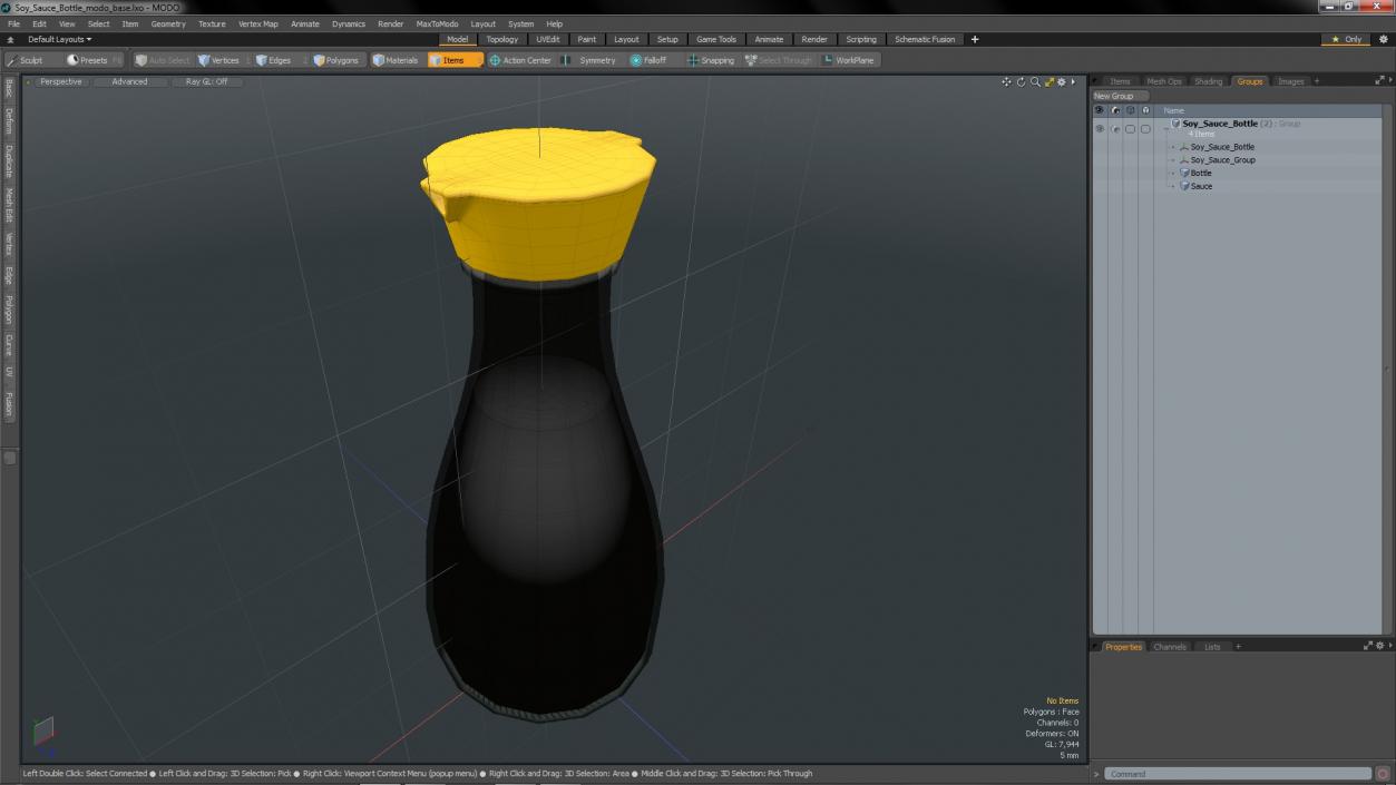 3D Soy Sauce Bottle