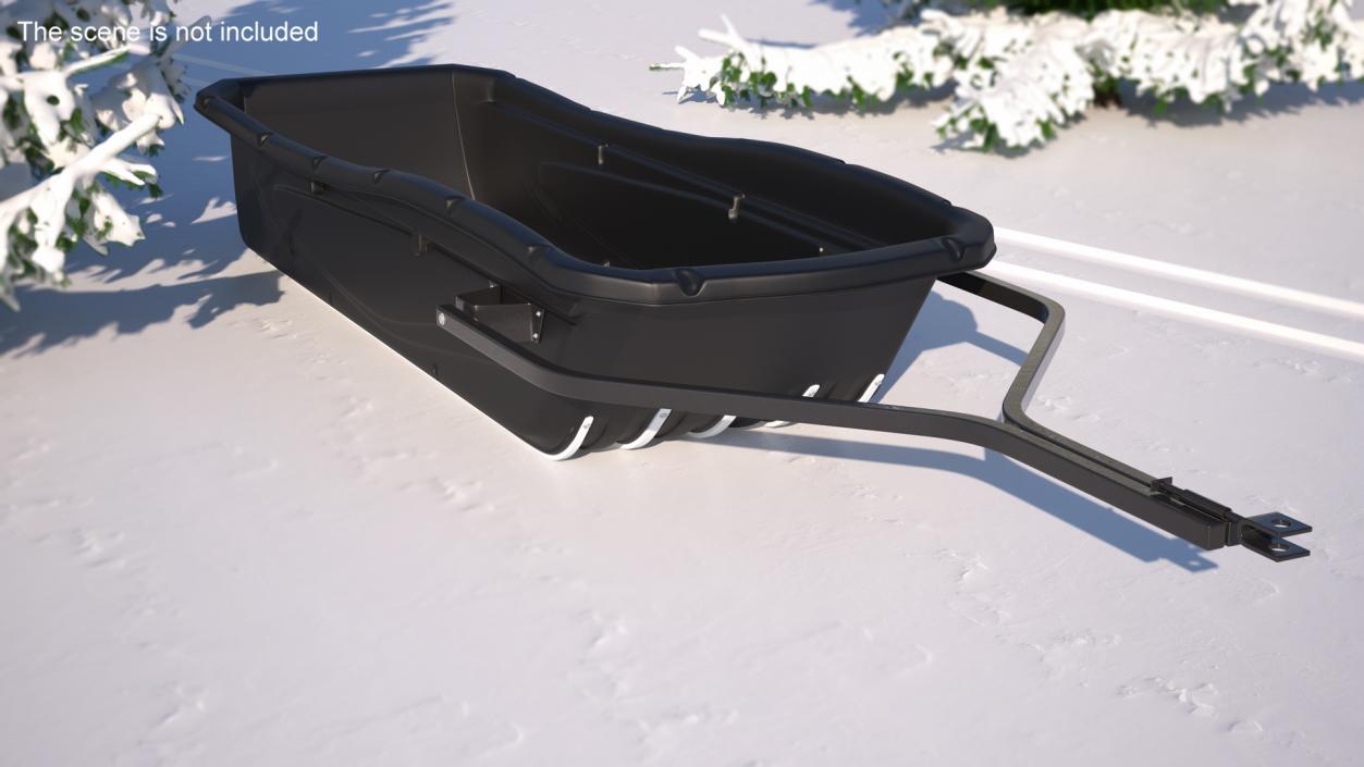 3D Outdoor Utility Sled Black