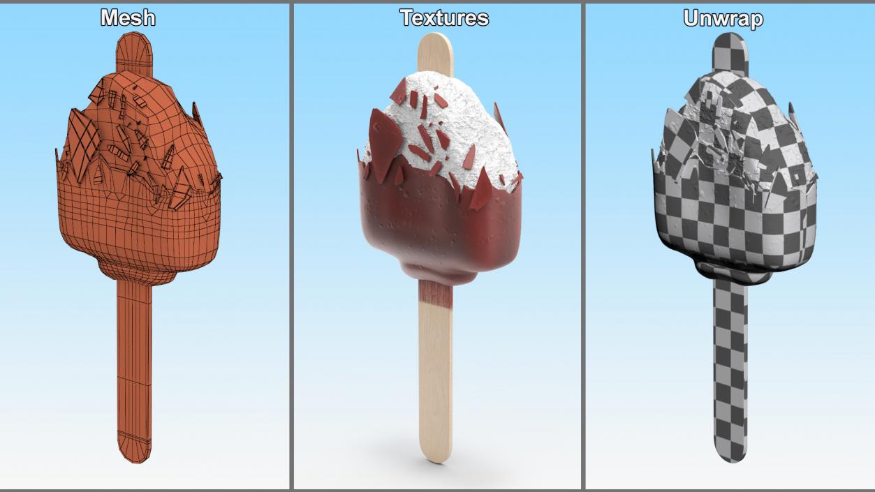 3D model Ice Cream Bars Collection