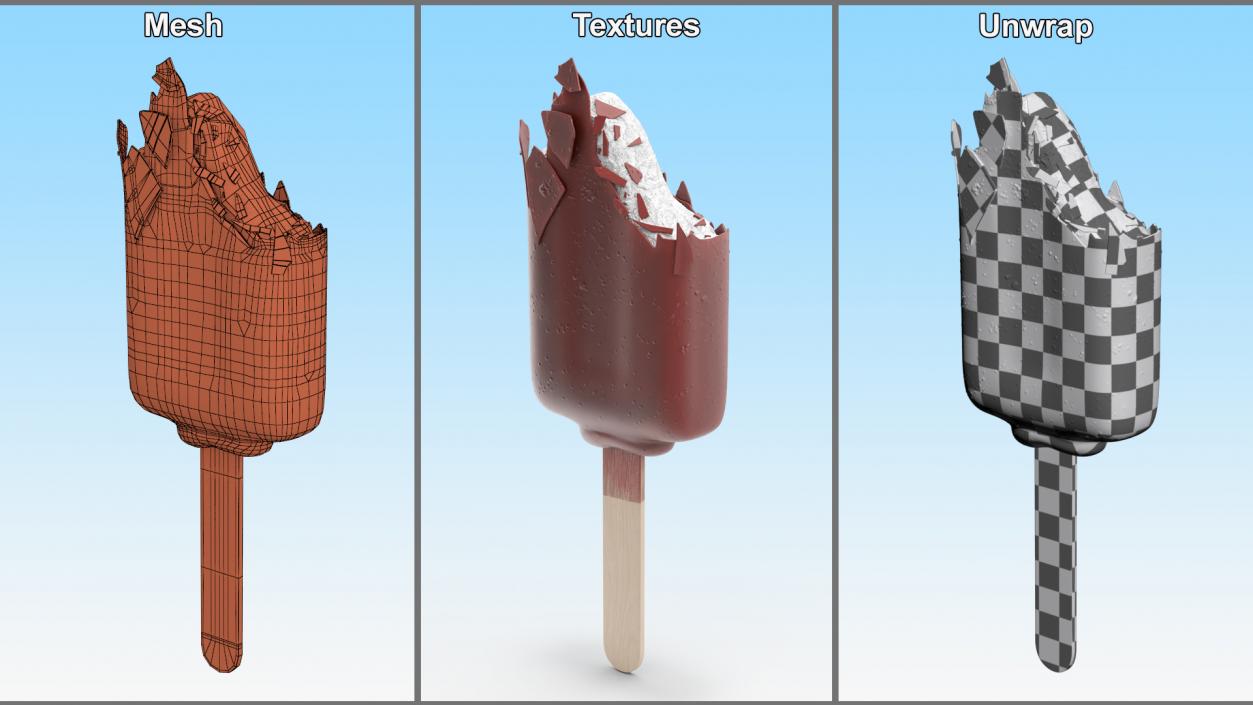 3D model Ice Cream Bars Collection