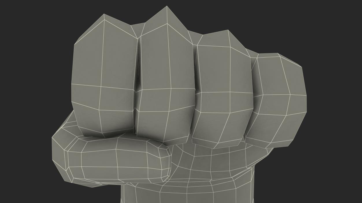 Flexed Biceps Emoji 3D model