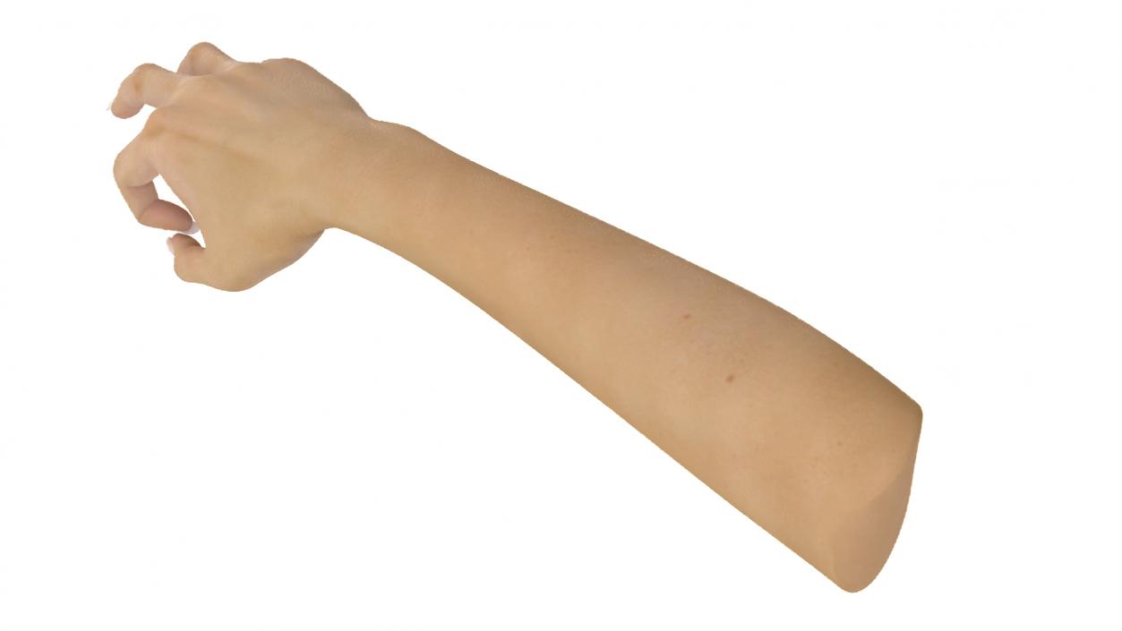 3D Woman Hand OK Pose model