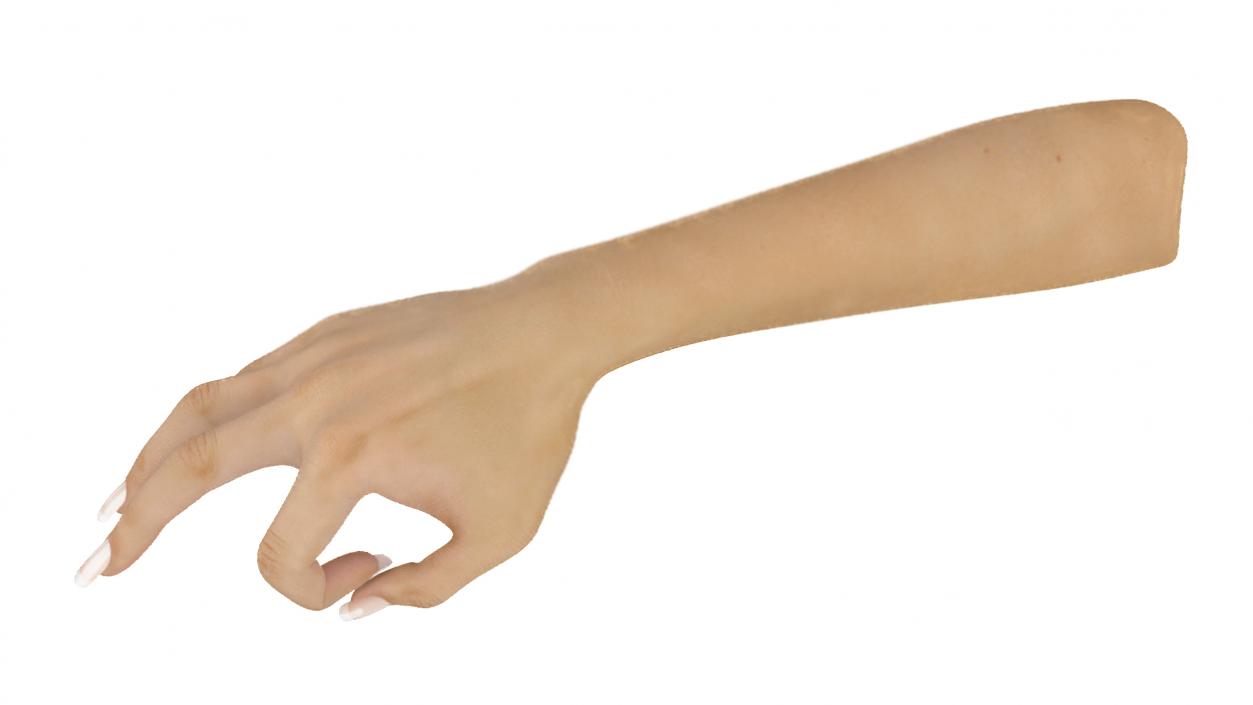 3D Woman Hand OK Pose model