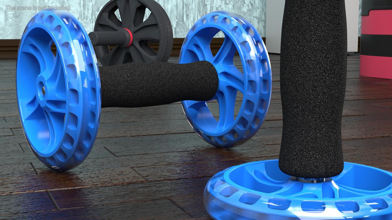 Pair of Ab Wheel Rollers 3D model