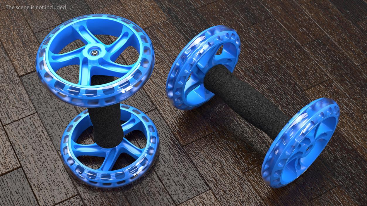 Pair of Ab Wheel Rollers 3D model