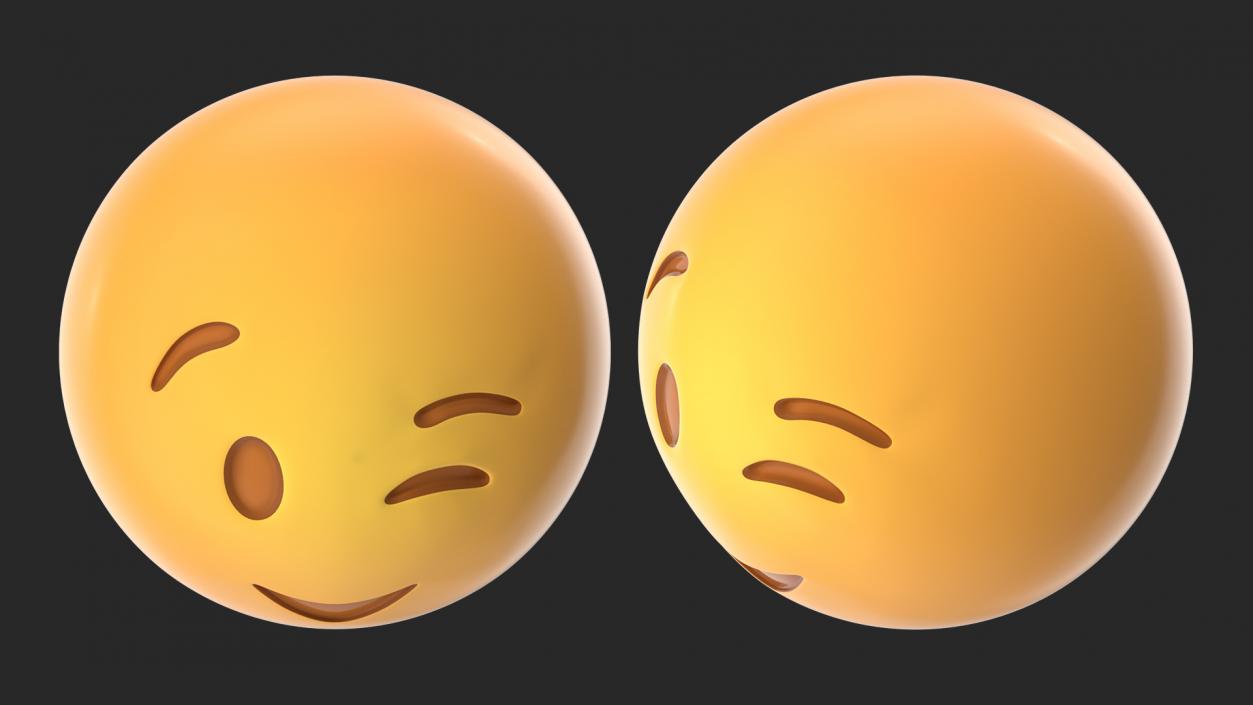 3D model Wink Emoji