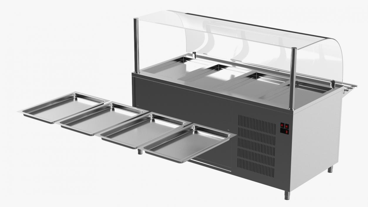 Refrigerator Display Counters Collection 3 3D